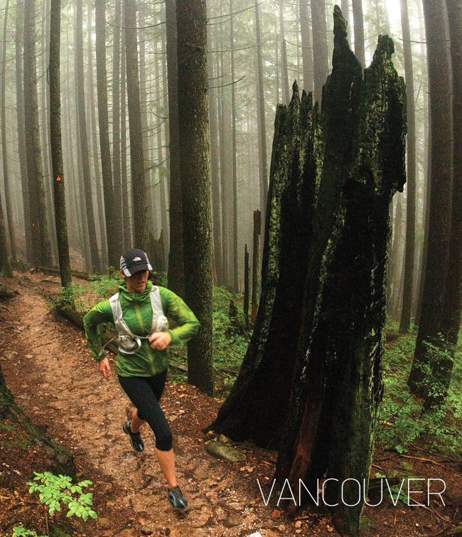 Trail running in Vancouver area